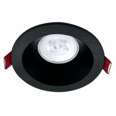 Σποτ Στρογγυλό Χωνευτό Σταθερό Πλαστικό Μαύρο 6525